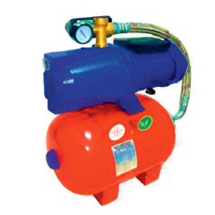 JSP 100 YATIK PKT Jet Pompalı Paket Hidrofor – 1 HP / 24 LT Yatay Tanklı
