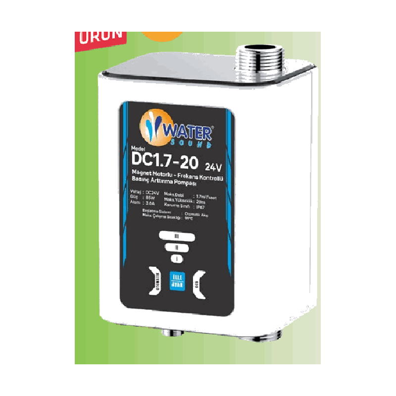 WATER SOUND MAGNET MOTORLU-FREKANS KONTROLLÜ BASINÇ ARTTIRMA POMPASI 24 VOLT