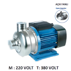 Nortek AFAP Serisi Açık Fanlı Paslanmaz Santrifüj Pompalar – SS 304 Çelik Gövde | 0.5 – 3 HP | 220V & 380V