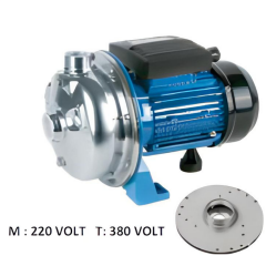 Nortek PST Serisi Kapalı Fanlı Paslanmaz Santrifüj Pompalar 1 - 1,5 HP – SS 304 Çelik Gövde | 220V & 380V