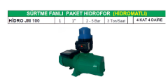 Nortek HİDRO JM 100 – Jet Pompalı Hidromatlı Paket Hidrofor 4 KAT 4 DAİRE (1 HP / 220V)
