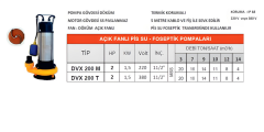 DVX 200 M – Açık Fanlı Foseptik Pompası (1.5 HP / 220V) - Detay Görsel