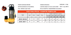 DVX 300 T – Endüstriyel Tip Açık Fanlı Foseptik Pompası (3 HP / 380V) - Detay Görsel