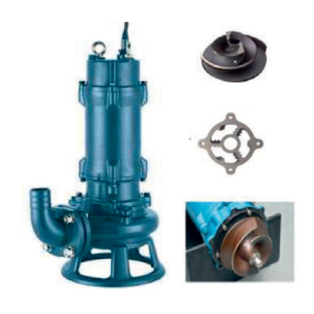 ARON 400 – Dalgıç Tip Açık Fanlı Parçalayıcı Pompa (4 HP / 380V / 3” Çıkış)