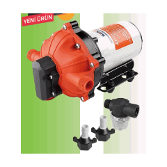 DİYAFRAMLI (12-24V) OTOMATİK SU POMPASI (TEKNE ve KARAVAN HİDROFORU)