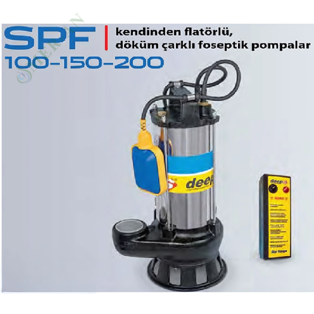 Star Pompa SPF 100/2 - 1 HP - 24 m³/h - 7.5 mSS Foseptik Pompası 220V
