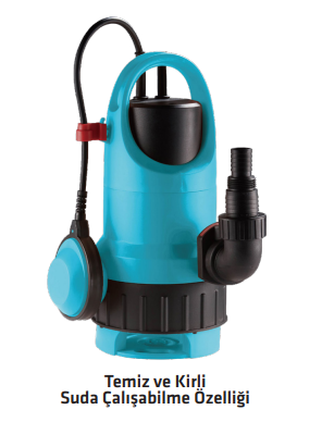 WATER SOUND PLASTİK GÖVDELİ KİRLİ SU DRENAJ POMPALARI