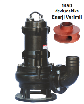 WATER SOUND DÖKÜM GÖVDELİ YÜKSEK DEBİLİ ATIK SU POMPALARI