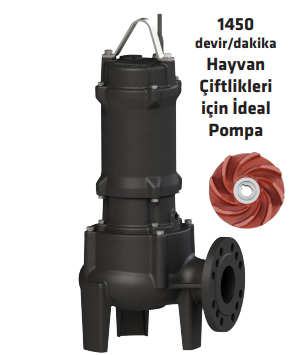 WATER SOUND DÖKÜM GÖVDELİ YÜKSEK DEBİLİ ATIK SU DRENAJ POMPALARI